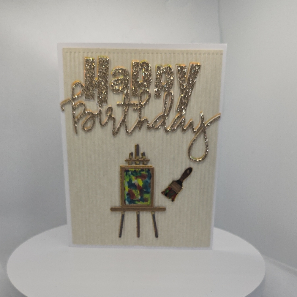 Celebrate in Style – Elegant & Artsy Happy Birthday Card